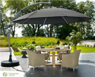 Velký slunečník Sun Garden Easy s robustní konstrukcí a stojanem
